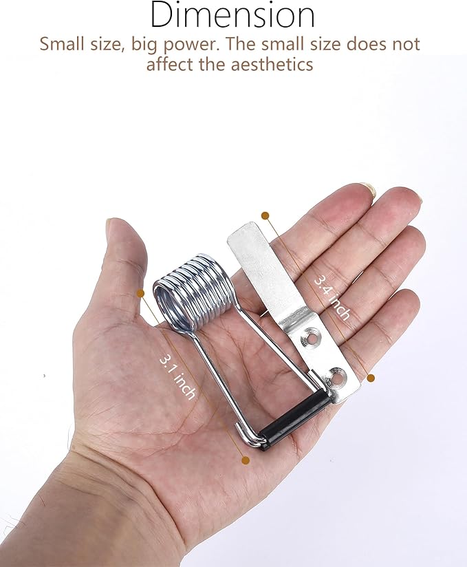 Spring Automatic Door Closer, Door Closer for Home, Screen Door，Household, no Need to Remove Door Hinges
