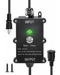 16A Smart Outdoor Plug, IP65 Waterproof and Dustproof Decorations Remote Control, Outdoor Light Strings Fountain Pumps Holiday, Compatible with Alexa Google Home