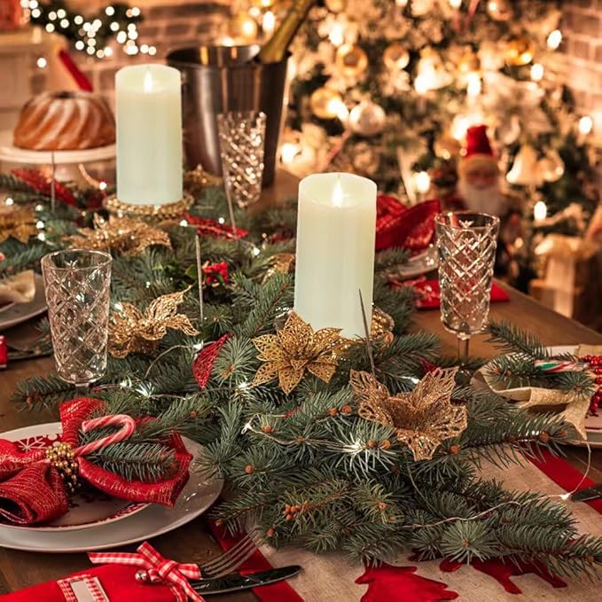 Nancia Flameless Battery Operated Flicking Candles:Remote Control Realistic Wax Pillar LED Candle with 10-Key Cycling 24 Hours Timer 2PACK(D3*H6'') for Home Decoration Wedding Birthday Party Ivory
