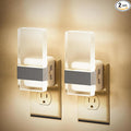 JandCase Night Lights Plug into Wall, Dusk to Dawn Sensor, 3000K Soft White LED, Acrylic Bubble Design, 0-100lm Adjustable Brightness, 2-Pack for Bedroom, Bathroom, Living Room, Hallway