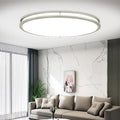 DLLT Flush Mount LED Ceiling Light: 32 Inch 5CCT (3000K-6000K) & Dimmable Ceiling Light Fixtures for Bedroom Hallway - 45W Modern Brushed Nickel Super Bright Kitchen Lighting Fixtures Ceiling