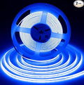 iNextStation 32.8ft/10M Bule COB LED Strip Light, DC24V CRI 93+ Bule Light Strip, 8mm Width LED Tape Lights, Dimmable COB Strip Light for TV Backlight, Home Light, Bedroom Light(No Plug)