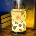 Essential Oil Diffuser Flower Humidifiers Lamp, 250ml 7-Color LED Aromatherapy Diffuser with 3 Mist Modes Auto-Off Floral Night Light Gift for Women Mom Home Office Desk Decor