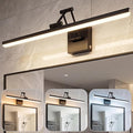 OSYNNIQ Bathroom Vanity Light, 24″ Wall Picture Art Modern Lighting Fixture Over Mirror LED Bar 3 Colors Dimmable Brightness Adjustment Rotatable Black Waterproof IP44 Wall Sconce for Makeup Shaving