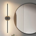 Black Wall Sconce for Bathroom 28In Hardwired Vanity Light Fixture 3000K Indoor Bathroom Sconce Over Mirror 360° Rotate for Living Room