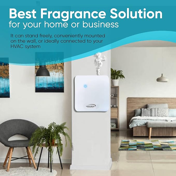 Scent Diffuser for Large Area Aroma Diffuser Scented Oil Machine, HVAC Aromatherapy Fragrance Waterless Essential Oil Scent Diffuser for Home with Timer, 2500 sq ft Coverage, MyScent 230