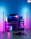 2PCS Corner Floor Lamp,RGB LED Corner Lamp with Remote Control,65" Color Changing Mood Light with Smart App and Remote Control Modern Floor Lamp with Music Sync for Bedroom, Living Room Gaming Room