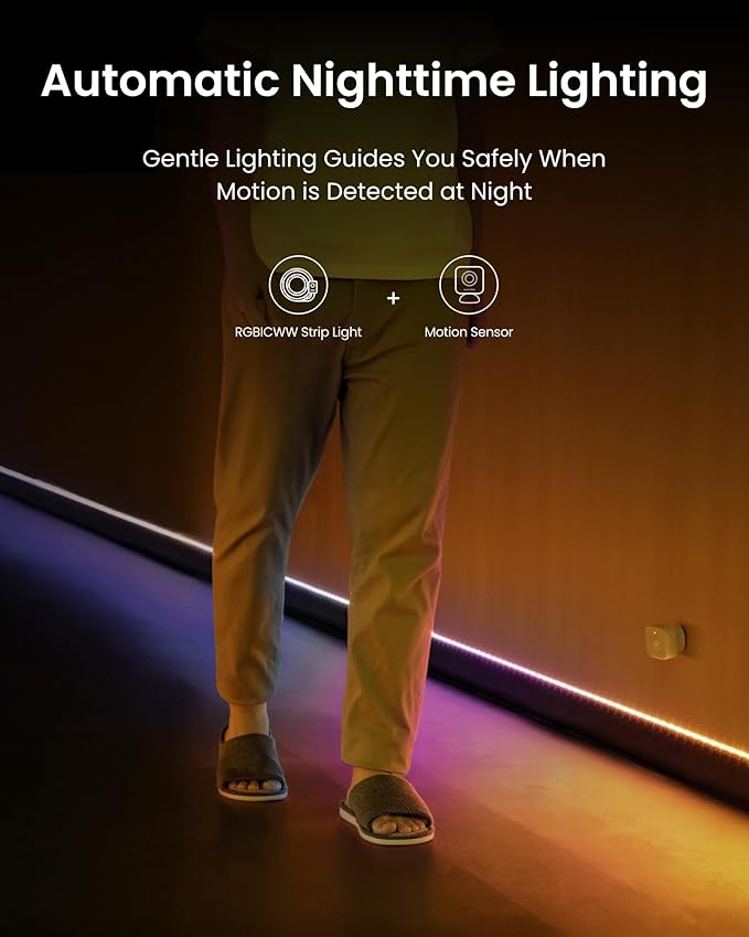 SwitchBot LED Strip Light 5M Work with Alexa, 72 LEDs/m, Matter LED Lights Compatible with Apple Home, Google Home, 16 Million Colors, Music Sync, DIY Color Changing RGB Lights for Bedroom, Party, TV