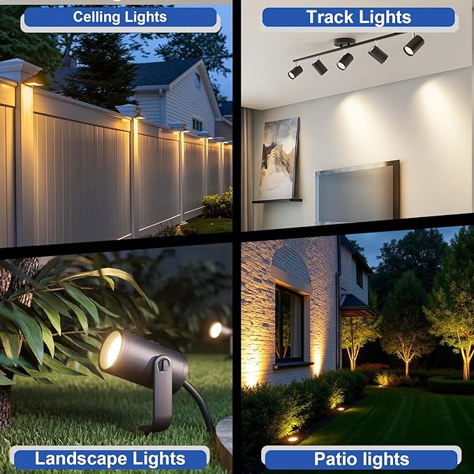 MR16 LED Bulb 2700K, 7W Magnetic Touch Dimming MR16 GU5.3 LED Bulb Aluminum, 600LM, 12V Low Voltage Landscape Light Bulbs for Outdoor Landscape Lighting and Indoor Accent Lighting, 1 Pack