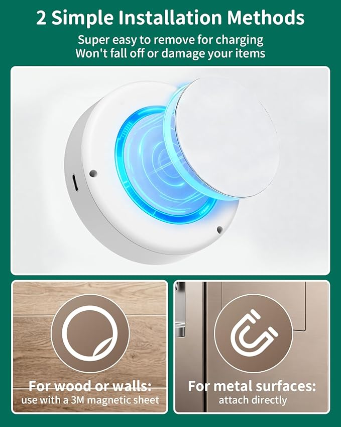2-Pack Puck Lights with Remote, 1800mAh Rechargeable Under Cabinet Lighting, 3 Color Temps & 7 RGB Colors, Long-Lasting Dimmable Stick-On Lights for Cabinet, Kitchen, Shelf, Party