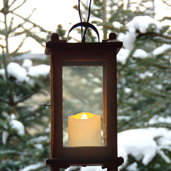 SoulBay Flameless Candles Rechargeable Battery Operated with Remote Timer, 6pcs LED White Flickering Electric Tea Lights Votives for Lantern Wedding Table Home Decoration, USB Cable Included