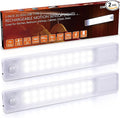 STAR-SPANGLED Under Cabinet Lighting Rechargeable, 8 inch Motion Sensor Lights Indoor Battery Operated, USB Stick on LED Magnetic Closet Light for Counter, Stairs, Kitchen, Cool White, 2 Pack