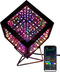 Infinity Hyper Cube LED Table Light, Color-Changing Music-Sync APP-Controlled Ambient Light for Gaming, Party, Home (4Inches)