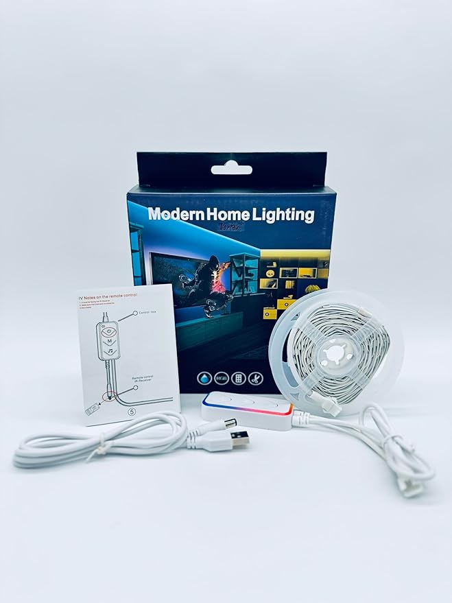 Vortex Q21-5M Wi-Fi TV Light Strip USB Powered 5V 5050RGBIC Magic Music Voice Control Tuya Smart Backlight Strip(5 Meters)