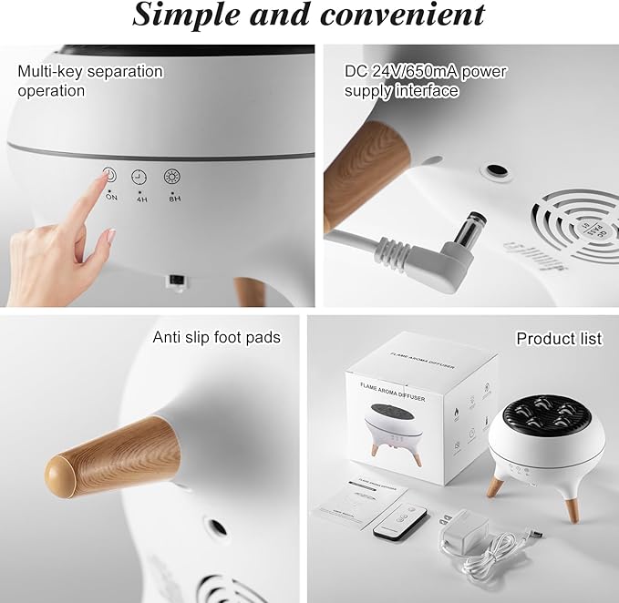 Essential Oil Diffuser 350ml, Essential Oils Large Room, Ultrasonic Aroma Diffuser with Remote Control,Timer, 7Colors Light Humidifier for Bedroom Home Office Hotel(White)