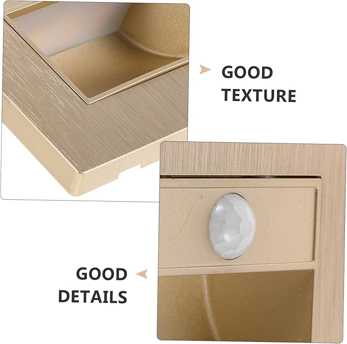 Healifty Led Step Lights Motion Sensor Indoor Outdoor Stairway Lighting Soft Warm for Home Stairs