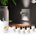 6 Pack Mini LED Night Light Plug in Wall - Dusk to Dawn Auto On/Off, 5000K Daylight (200 Lumen/20W Equivalent), 360° Adjustable Lighting for Bedroom, Bathroom, Stairs, Kids Room, Hallway