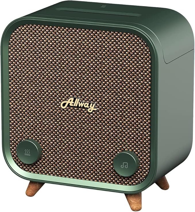 Allway Essential Oil Diffuser Humidifiers with Bluetooth Speaker, Up to 9 Hours Runtime,230ml Water Tank Capacity,6 Colors Lights Diffusers for Home Large Room Office