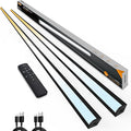 Under Cabinet Lights Remote Control, Magnetic Dimmable Closet Lights,USB Rechargeable Wireless LED Shop Light,Ceiling and Under Counter Lights for Kitchen (Black, 80CM-2 Pack)
