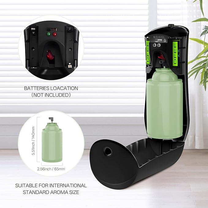 8 PACK Automatic Air Freshener Spray Dispenser Free Standing Wall Mounted for Homes, Bedrooms, Bathrooms, Offices, Hotels