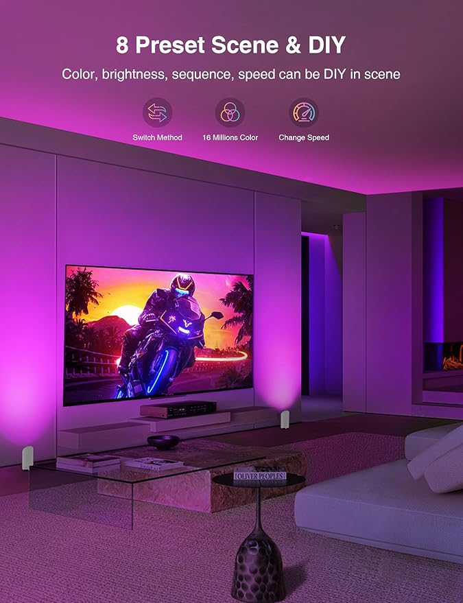SUNVIE Smart Floor Can Light 5W RGBW Color Changing Up Lights Indoor with Timer 2700K-6500K Floor Spotlight Dimmable Uplighting Indoor Uplights for Plant Corner, APP Control Alexa & Google Home, 2PCS