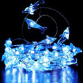 Decorman Dolphin Decorative String Lights, 14ft 40 LED 8 Modes Cool White Weatherproof Battery Operated Ocean Theme Lights for Bedrooms Parties Weddings Gardens with Remote and Timer