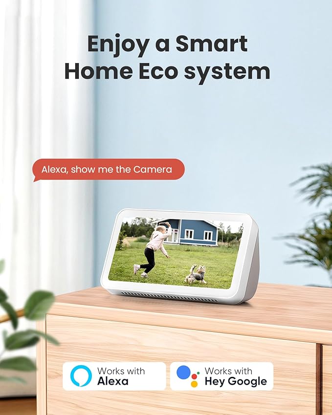 2K Solar Security Camera Wireless Outdoor,2.4G WiFi & 360˚ PTZ Battery Camera,Color Night Vision, AI/PIR Motion Detection,2-Way Audio,IP66 Waterproof,Alexa/Google Assistant,SD/Cloud Storage