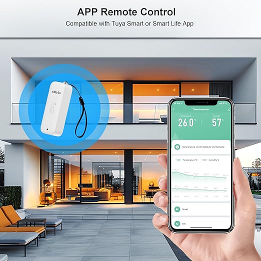 WiFi Thermometer, Humidity Meter with Smart Alert, Data Storage and Calibration, Temperature and Humidity Monitor for Bedroom, Baby Room, Warehouse, Cellar, Greenhouse, White 2 Pack
