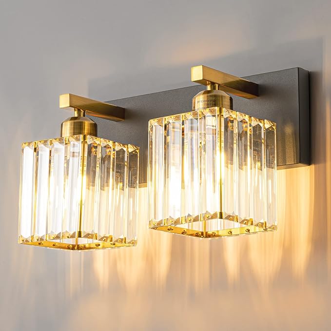 2PacksOutdoorLEDWallLights,16in10-100% DimmingModernPorch&PatioLightsWallSconce,BlackSquareExteriorWallLightFixture,SuitableforLivingRoom,Garage,Bathroom