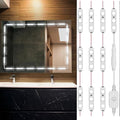 Mirror Lights, 10ft Hollywood Style LED Vanity Mirror Light, Dimmable Ultra Bright White Touch Control Light Strip for Makeup Vanity & Bathroom Mirror (Mirror Not Included)