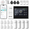 WiFi Wireless Alarm System for Home Security - 24/7 Protection Smart Home Devices 4.3" Touch Screen, GSM/4G+WiFi, App Instant Alerts, No Monthly Fee, Alexa Compatible for Villa, Kids Safety (21 pcs)