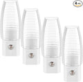 Maxxima MLN-16 LED Plug in Night Light - Features Auto Dusk to Dawn Sensor 5000K Daylight, 5 Lumens, Ideal for Bedroom, Bathroom, Hallway, and Senior Living Use - 4 Pack