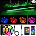 Led Strip Boat Lights Kit, 40FT Bluetooth Multi-Color Marine Pontoon Led Lights, Waterproof Boat Interior Light, Under Gunnel Deck Light, Night Fishing Lighting, APP/Remote Control, Sound Music Sync