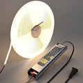 24V COB LED Strip Lights 65.6ft Kit, 4000K Natural White Cuttable Adhesive 480LEDs/M CRI 90+ LED Tape Light with Power Supply for Bedroom Kitchen Living Room Ceiling