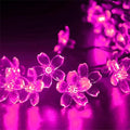 Pink Cherry Blossom Flower Lights String Indoor Decor, 33Ft 100 LED Decorative Hanging Hot Aesthetic Fairy Floral Lamp for Bedroom Decorations When Valentine's Day, Wedding Party, Christmas