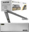 Extra Heavy Duty Commercial Door Closer, D9000DA for Doors (Max 330LBS), Delayed Action Automatic Door Closer, Adjustable 6 Speed Spring Door Closer, UL Listed Grade 1 ADA, Aluminum