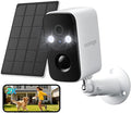 Solar Security Cameras Wireless Outdoor, WiFi Cameras for Home Security, Motion Detection, Instant Phone Notifications, SD/Cloud Storage, 2K Color Night Vision, IP66 Waterproof
