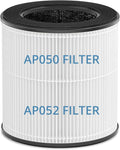 Tailulu Official AP050 AP052 Air Purifier Replacement Filter, 3-in-1 Air Purifier Filter, True H13 HEPA Filter, 1Pack