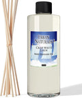 Urban Naturals Reed Diffuser Oil Refill Crisp White Linen with Fresh Linen, Clean Breeze, Soft Cotton 8 oz + Free Reed Sticks, Made in the USA