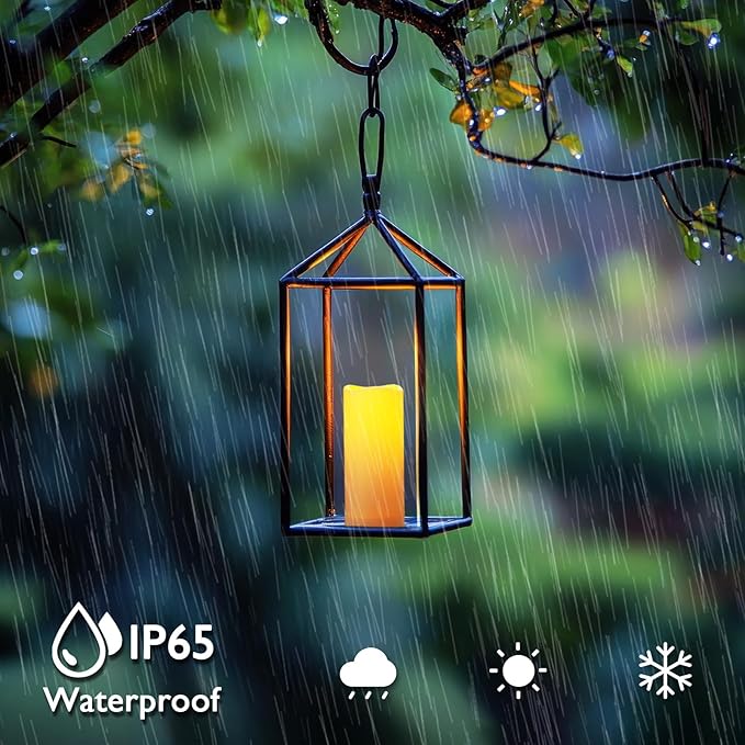 Homemory 12-Piece Waterproof Flameless LED Candles with Remote Control & Timer, Multi-Size Set (D2.2'' x H4''5''6''), Battery Operated for Outdoor/Indoor Decor, Wedding, Holidays & Events