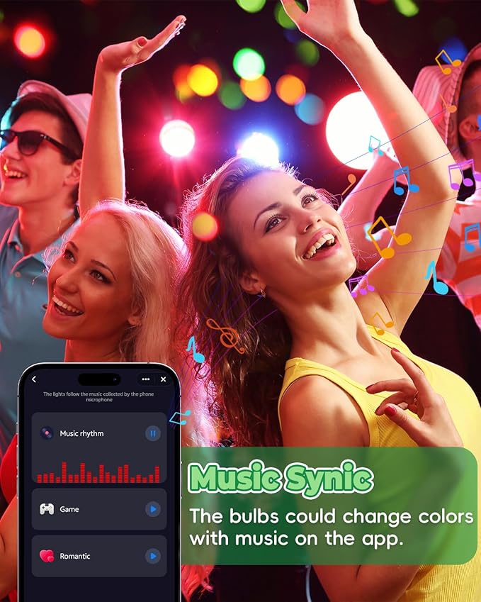 Upgraded Smart WiFi MR16 LED Bulbs Dimmable, RGBW MR16 LED Bulb Color Changing, GU5.3 Bi-pin Base, Multicolor CCT Tunable, Memory Function, Music Sync for 12V Low Voltage Spotlight 2-Pack