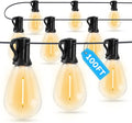 LED Outdoor String Lights, 100FT Waterproof Patio Lights with 32 Shatterproof S11 Plastic Bulbs, 2700K Warm White Edison Hanging Lights for Backyard, Garden, Porch, Bistro