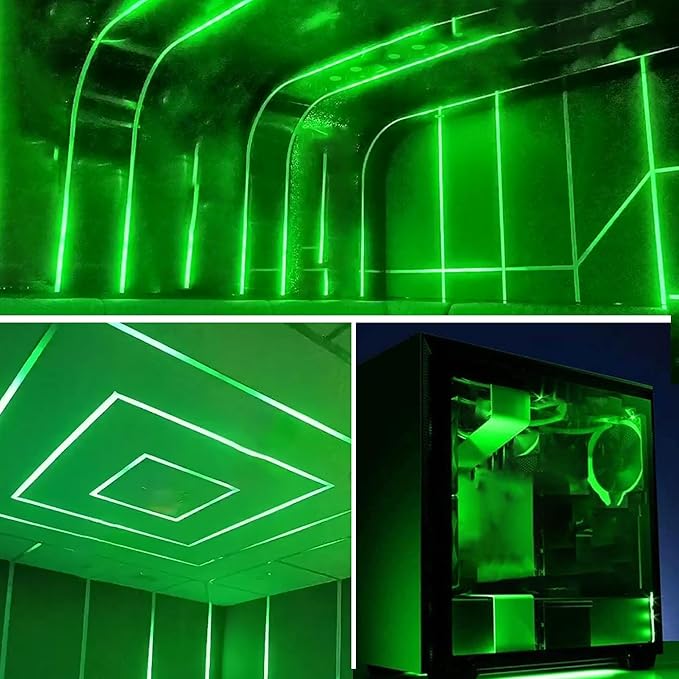 5V USB COB LED Strip Lights,9.84FT/3M,Green,320LEDs/M,8mm Width,Not Waterproof IP20,1M USB Cable,Flexible LED Tape Light for DIY Home Indoor Decoration