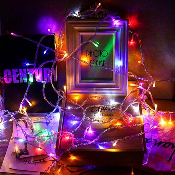 String Lights Indoor Bedroom, 98FT 200 LED Fairy String Lights Outdoor Waterproof, 8 Modes Memory Twinkle Christmas Light Plug in for Classroom Dorm Patio Tree Garden Decor (Multicolor)