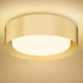 AUTELO Gold Flush Mount Ceiling Light, 16" 5CCT Ceiling Light with Frosted Glass in Gold Finish for Bedroom, C3336-40 BRZ LED