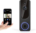 Gazing 1080P Wireless Wi-Fi Doorbell Camera for Home Safety, Night Vision, 2-Way Audio, Cloud Storage, AI Human and Motion Detection, Live View, Battery Powered, Indoor Outdoor Surveillance
