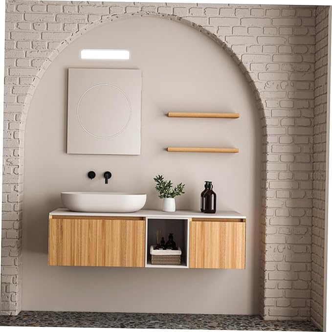 Led Bathroom Vanity Light Fixture Mirror Front Lamp Fog Resistant Feature Modern Design for Makeup Application Easy Installation for Humid Environments