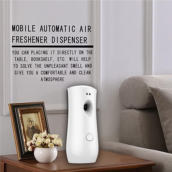 Automatic Air Freshener Dispenser, Wall Mounted/Standing Air Freshener Spray Dispenser, Aerosol Fragrance Machine is Suitable for Hotel, Bedroom, Bathroom,Office, Commercial Place(White-01)