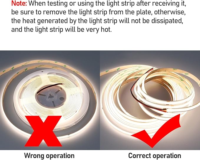 GOMING CCT COB LED Strip Light 24V 32.8ft(10M) 2700K-6500K Tunable White with 24V 100W Power Supply and Controller 576LEDs/M CRI 93+ Flexible IP20 Not Waterproof LED Tape Lights for Home Decor