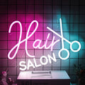 Hair Salon Neon Sign Barber Neon Light Salon LED Signs for Wall Haircut Neon Lights Signs for Barber Shop Beauty Room Decor Business Sign 16.5 × 12 in